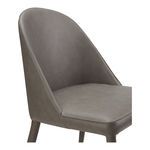 Product Image 2 for BURTON PU DINING CHAIR GREY, Set of Two from Moe's