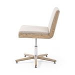 Side profile highlighting overall slim design and height adjustable swivel mechanism