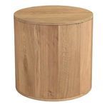 Product Image 1 for Theo Two Drawer Round Oak Nightstand from Moe's