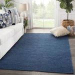Product Image 1 for Bellport Natural Solid Blue Rug from Jaipur 