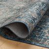 Close-up of rolled edge revealing underside of the Anniston Lagoon Natural Rug