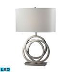 Product Image 1 for Trinity Table Lamp In Polished Nickel With Pure White Shade from Elk Home