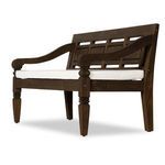 Product Image 3 for Foles Brown Wooden Outdoor Bench (Cushion Included) from Four Hands