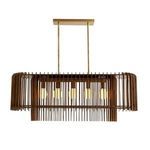 Product Image 4 for Valencia Dark Walnut Plywood Chandelier from Arteriors