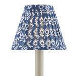 Product Image 1 for Block-Print Navy Pleated Chandelier Shade from Currey & Company