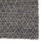 Product Image 1 for Morse Natural Geometric Gray/ Dark Blue Rug from Jaipur 