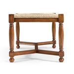 Product Image 3 for Two Seat Stool with Rushed Seat from Johnathan Charles