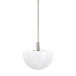 Product Image 1 for Lethbridge 1-Light Small Pendant - Polished Nickel from Hudson Valley
