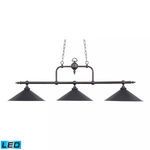 Product Image 1 for Designer Classics 3 Light Billiard/Island In Tiffany Bronze W/ Metal Shades  from Elk Lighting