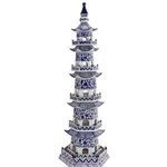 Product Image 4 for Blue & White Pagoda 5 Tier Twisted Vine Motif from Legend of Asia