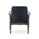 Product Image 18 for Braden Wood-Framed Navy Velvet Accent Chair from Four Hands