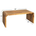 Product Image 3 for Cascade Waterfall Edge Natural Coffee Table from Creative Co-Op