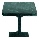 Tullia accent table top-down view showing flat rectangular marble top with rounded corners