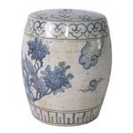Product Image 3 for Blue & White Pheasant Flower Mini Stool from Legend of Asia