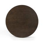 Top view of medium brown oak veneer tabletop with subtle wood grain variation
