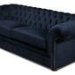 Product Image 1 for Classic Lounge Tufted Sofa  Blue Velvet from Sarreid Ltd.
