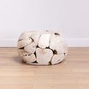 Product Image 4 for Sylvester Round Weathered Teak Root Stool from Blaxsand