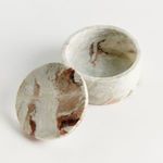 Product Image 3 for Jaqueline Marble Round Lidded Box Wide from Napa Home And Garden