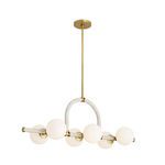 Product Image 5 for Harrison Antique Gold Brass Linear Steel Chandelier from Arteriors