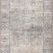 Wynter Silver / Charcoal runner rug showing elongated shape and consistent vintage pattern