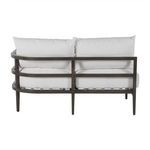Repeated right profile highlighting open-air slatted frame and thick cushions