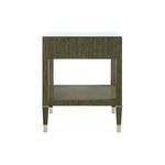 Product Image 3 for Morris 1-Drawer Side Table with Glass Top Deep Olive from Villa & House
