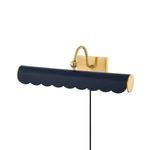 Product Image 1 for Fifi 2-Light Soft Navy Aged Brass Portable Shelf Light from Mitzi