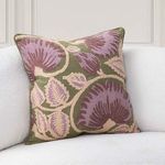 Product Image 3 for Folly Linen Fabric Hand Embroidered Throw Pillow from Classic Home