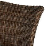 Product Image 3 for Montauk Resin Wicker Teak Outdoor Side Chair from Summer Classics