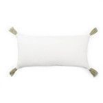 Product Image 1 for Satin Taupe/ White Graphic  Throw Pillow 10X21 inch by Nikki Chu from Jaipur 