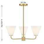 Product Image 6 for Blair 3-Light Chandelier from Savoy House 