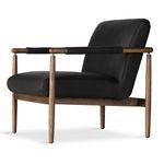 Product Image 9 for Markia Brickhouse Black Leather Accent Chair from Four Hands