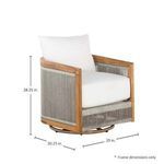 Product Image 3 for Avalon Teak Swivel Lounge from Summer Classics