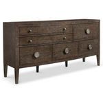 Linea dresser variant with darker wood tone and more visible grain texture on the oak