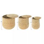 Product Image 6 for Piper Woven Rattan Baskets With Lids (Set Of 3 Sizes) from Creative Co-Op