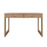Product Image 1 for Larkin Two Drawer Desk With Fluted Detail In Natural Oak from Worlds Away