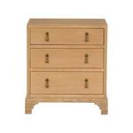 Front view of Cooper River Chest showing symmetrical drawer layout and drop pulls
