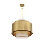 Product Image 1 for Beacon 4 Light 1 Burnished Brass Pendant from Savoy House 