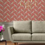 Product Image 2 for Nicole Miller Guepardo Coral Peel & Stick Wallpaper from Graham & Brown