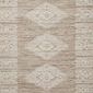 Rivers Lilac Ivory Rug with symmetrical motifs in soft ivory and lilac tones and natural woven flatweave texture