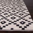Product Image 2 for Flat Weave Durable Wool Ivory/Black Area Rug from Jaipur 