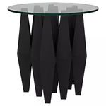 Product Image 2 for Soldier Glass Top Side Table from Noir
