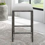 Product Image 3 for Brisbane Iron & Boucle Counter Stool from Uttermost