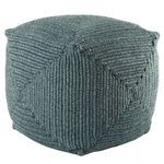 Product Image 3 for Bridgehampton Indoor/ Outdoor Solid Teal Cube Pouf from Jaipur 