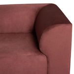 Close-up of Isla Sofa right armrest with rounded top and visible seam details.