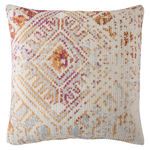 Siva Indoor/ Outdoor Tribal Pink/ Gold Throw Pillow 22 inch by Nikki Chu image 3