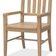 Driftwood Splatback Chair angled left view highlighting armrest and front leg details