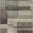 Bowery Storm Taupe Rug in a narrow runner shape displaying full length of geometric design