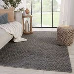 Product Image 2 for Morse Natural Geometric Gray/ Dark Blue Rug from Jaipur 