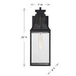 Product Image 6 for Emery 1-Light Outdoor Wall Lantern in Matte Black from Savoy House 